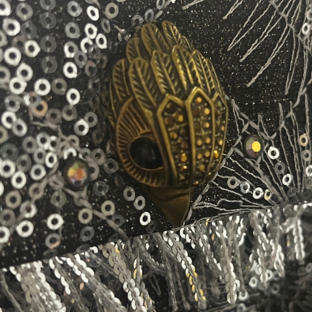 Kurt Geiger Silver Embellished Chain Shoulder Bag - Picture 9 of 15